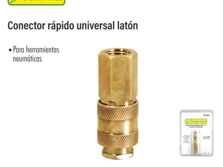 Conector rapido universal latón