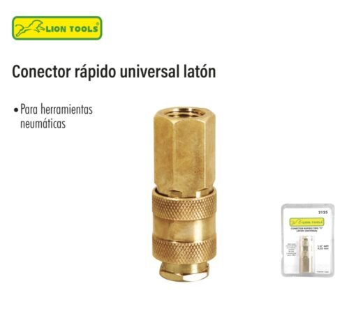 Conector rapido universal latón
