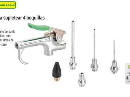 Pistola sopletear 4 boquillas