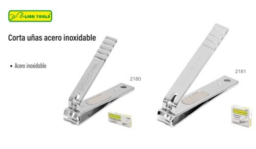 Corta uñas de acero inoxidable