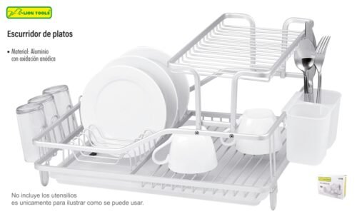 Escurridor de platos de aluminio