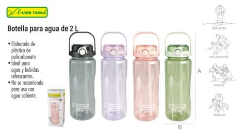 Botella de agua 2l