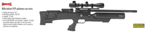 Rifle halcón pcp polimero con mira
