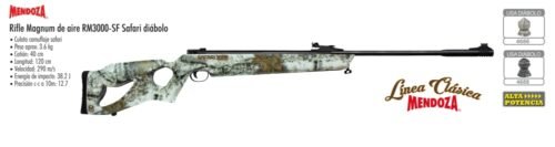 Rifle magnum de aire rm3000-sf safari diábolo