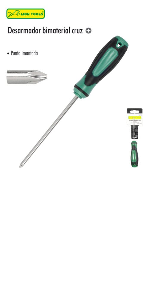 Desarmador bimaterial cruz