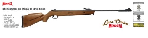 Rifle magnum de aire rm6000-bz barniz diábolo