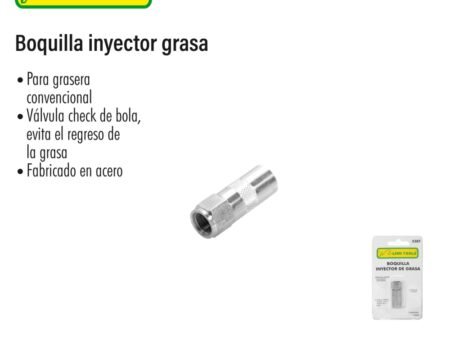 Boquilla inyector grasa
