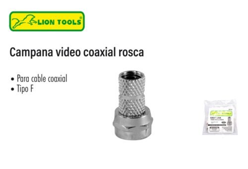 Campana video coaxial rosca