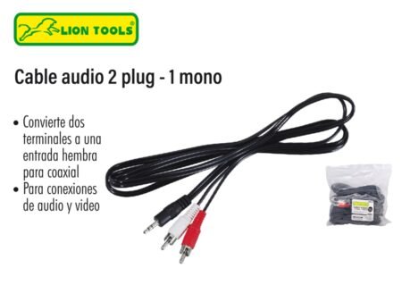 Cable audio 2 plug - 1 mono