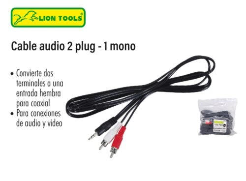 Cable audio 2 plug - 1 mono