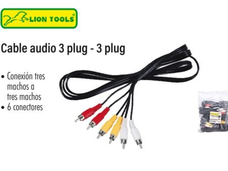 Cable audio 3 plug - 3 plug