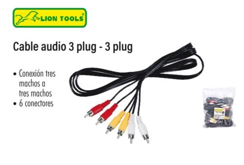 Cable audio 3 plug - 3 plug