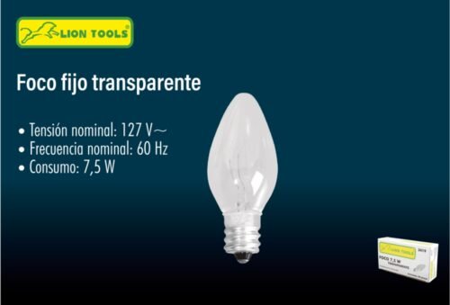 Foco fijo transparente