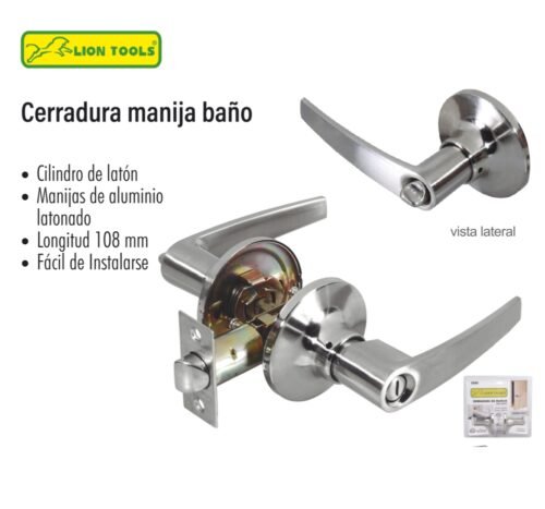 Cerradura manija baño