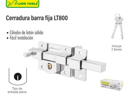 Cerradura barra fija lt800