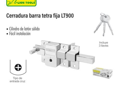 Cerradura barra tetra fija lt900