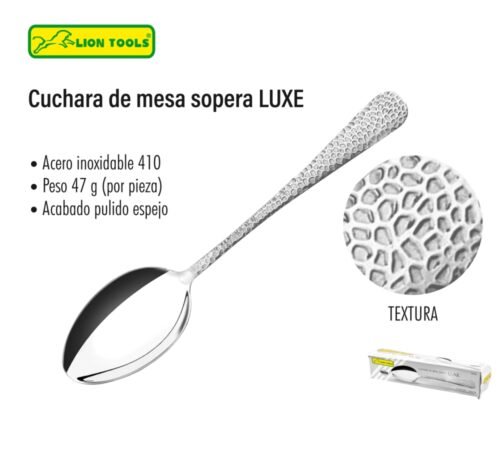 Cuchara de mesa sopera luxe