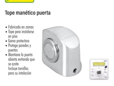 Tope magnetico puerta acabado cromo