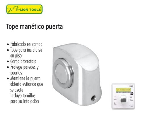 Tope magnetico puerta acabado cromo