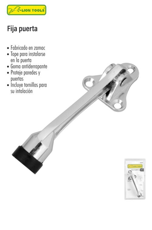 Fija puerta cromo