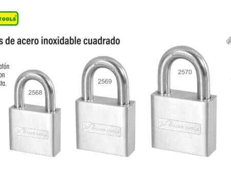 Candados de acero inoxidable cuadrados