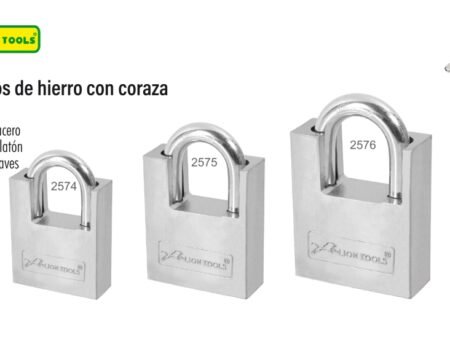 Candados de hierro con coraza