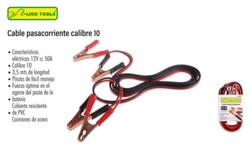 Cable pasacorriente calibre 10