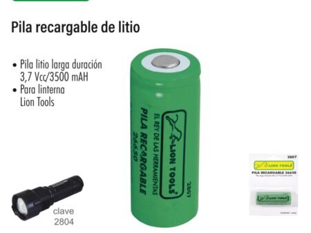 Pila recargable de litio