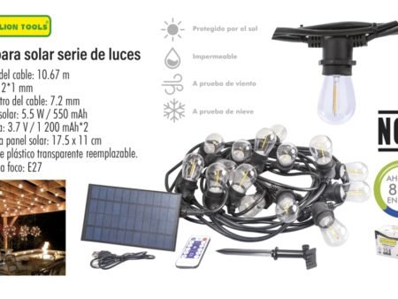 Lampara solar serie de luces