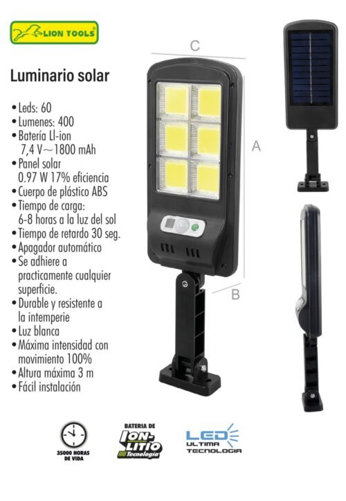 Luminario solar