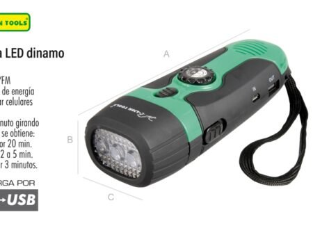 Linterna led dinamo