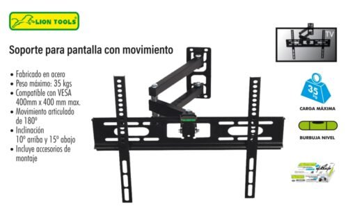 Soporte para pantalla con movimiento 22 a 55"
