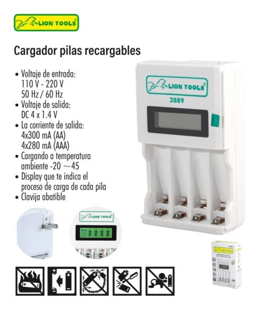 Cargador de pilas recargables