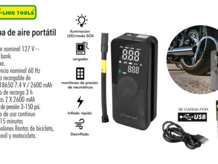 Bomba de aire portátil