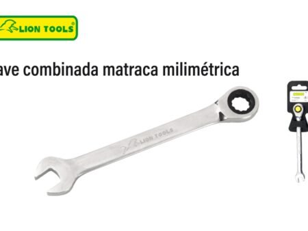 Llave combinada matraca milimétrica