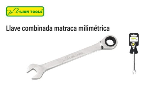Llave combinada matraca milimétrica