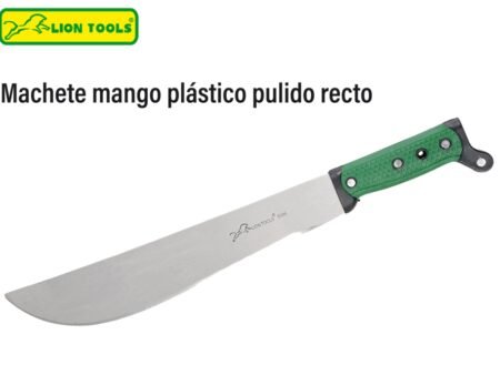 Machete mango plástico pulido recto
