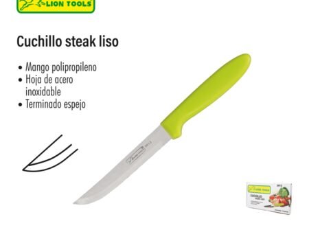 Cuchillo steak liso verde