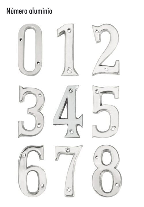 Numeros de aluminio