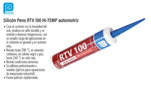 Silicón pens rtv 100 hi-temp automotriz