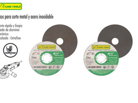Discos para corte metal y acero inoxidable