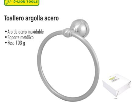 Toallero argolla acero