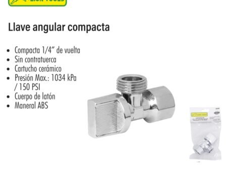 Llave angular compacta