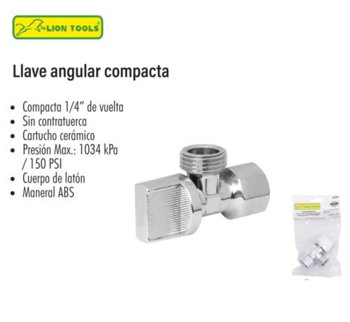 Llave angular compacta