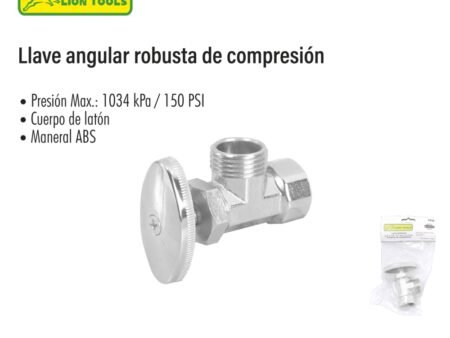 Llave angular robusta de compresión