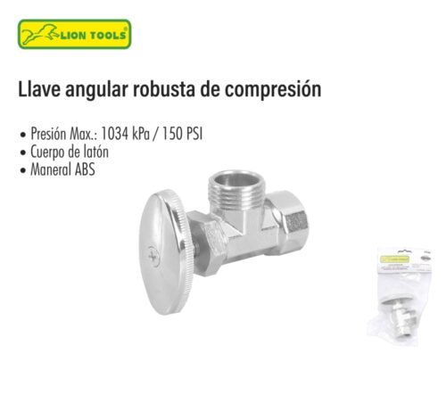 Llave angular robusta de compresión