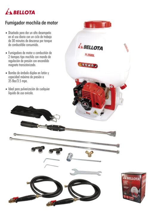 Fumigador mochila de motor
