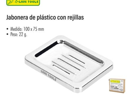 Jabonera de plástico con rejillas