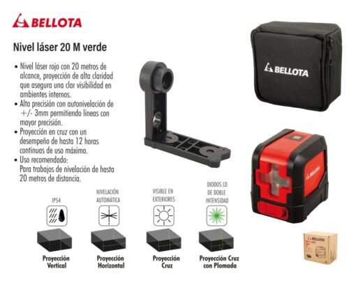 Nivel laserterapias 20 m verde