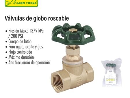 Valvulas de globo roscable